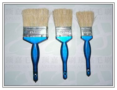 花瓶型塑料柄豬鬃油漆刷