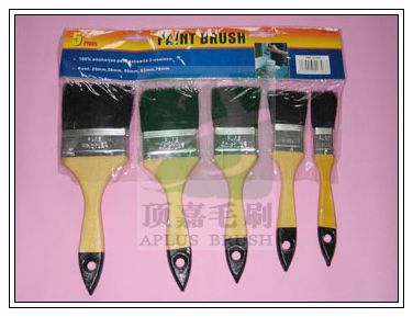 五件套木柄豬鬃油漆刷